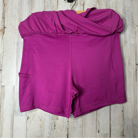 Nike Women's Athletic Shorts in Vibrant Purple - Picture 6 of 7